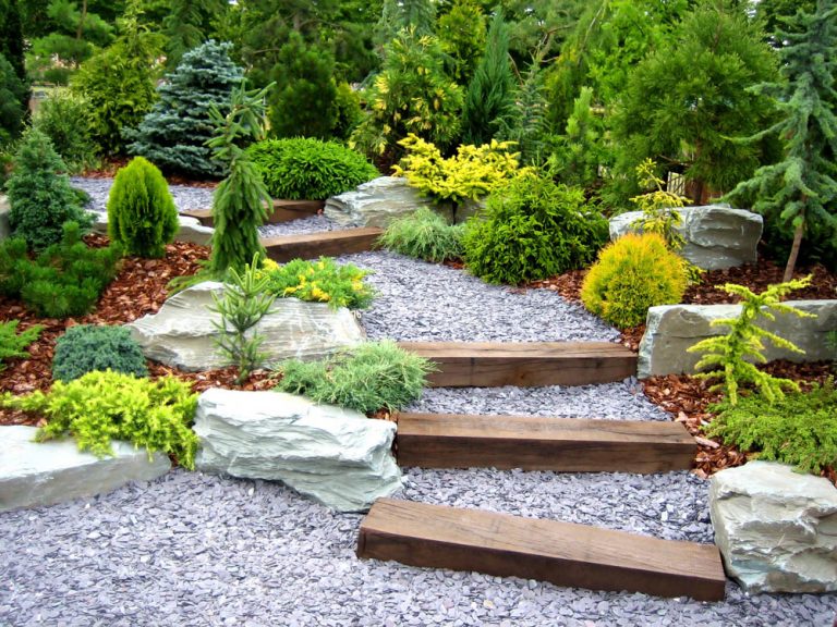 jardin en gravier à Crots