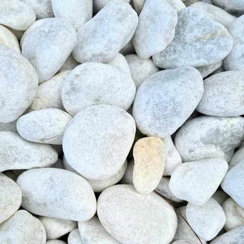 galet blanc roule 25 40 mm