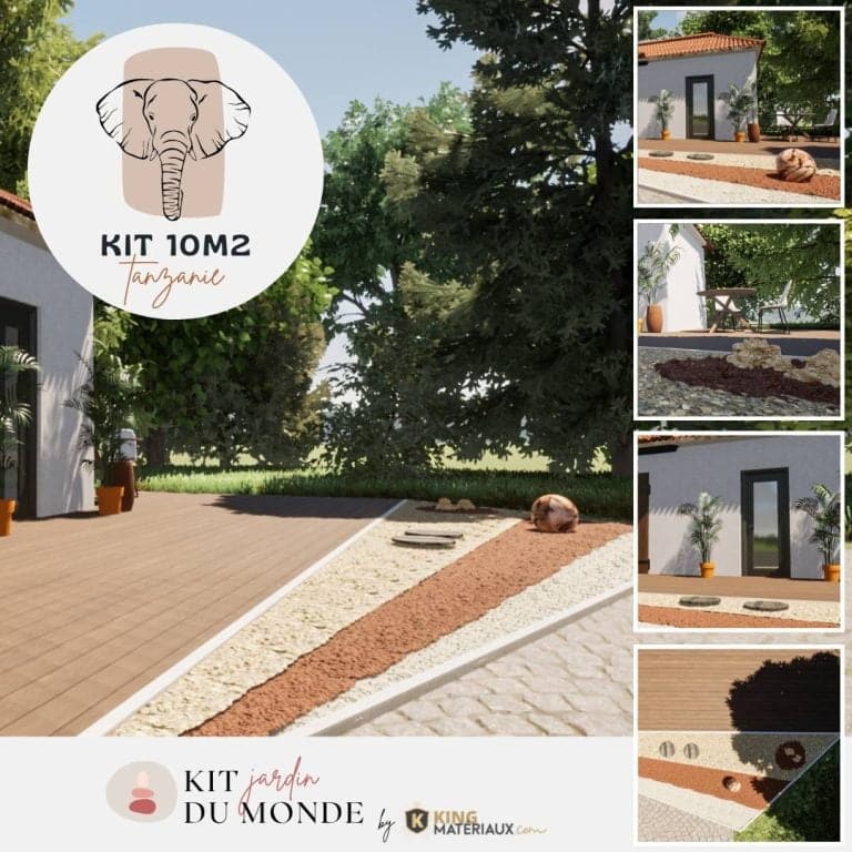 kit decoration jardin tropical
