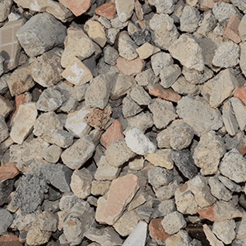 Gravier concassé béton recyclé
